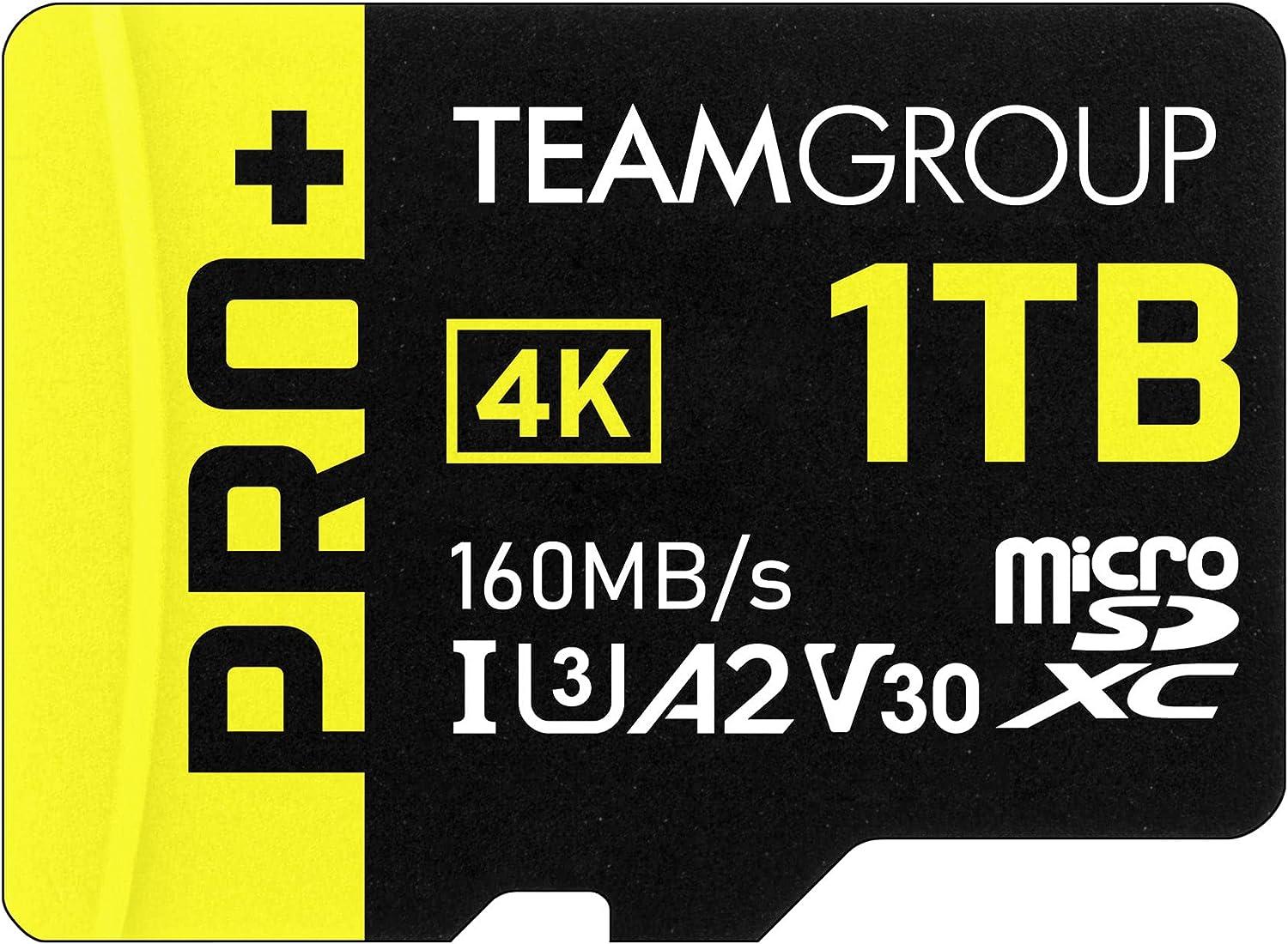 1TB Teamgroup A2 Pro Plus UHS-I U3 MicroSDXC Memory Card for $52.49 Shipped