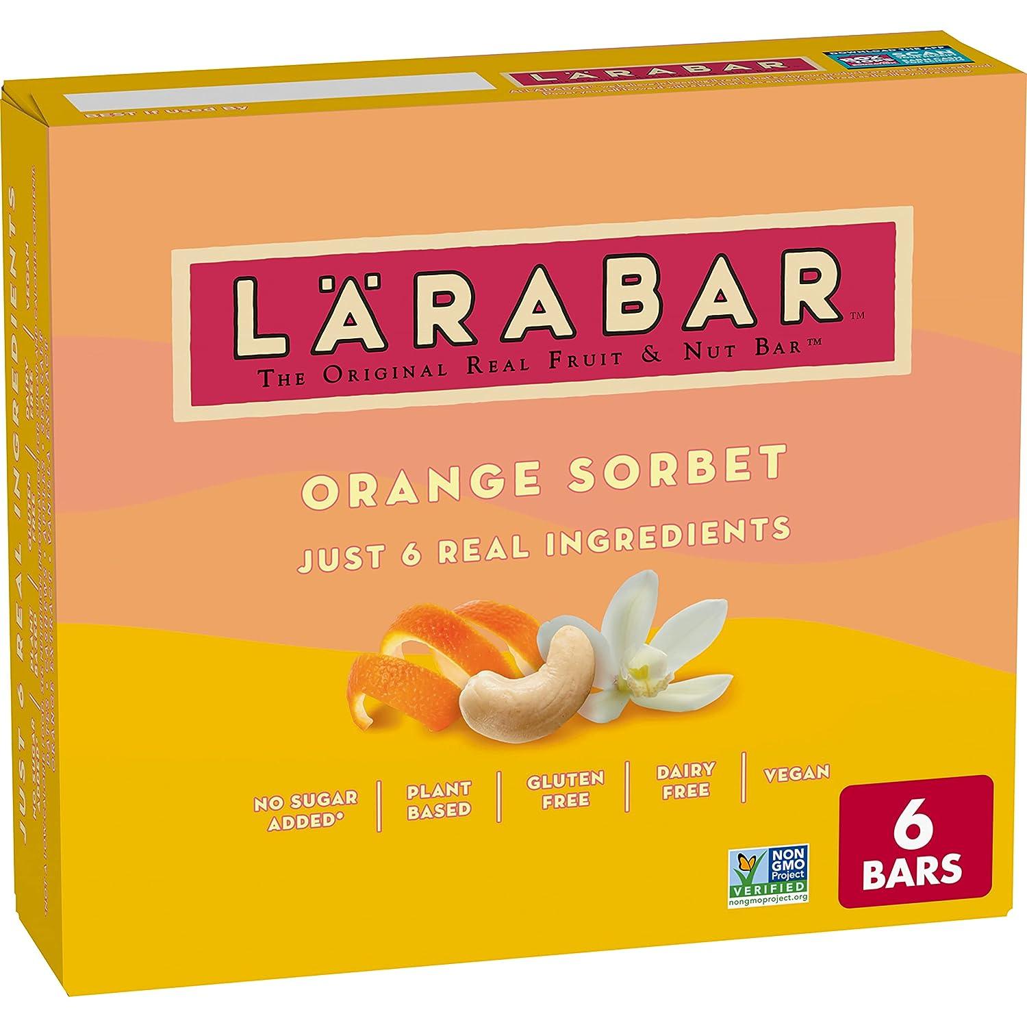 Larabar Orange Sorbet Bars 6 Pack for $5.69 Shipped