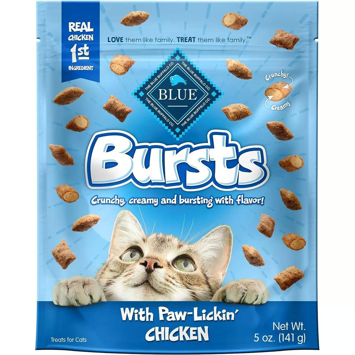Blue Buffalo Bursts Crunchy Cat Treats for $1.89 Shipped