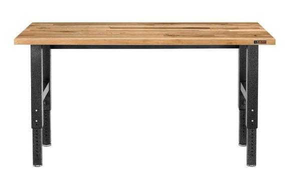 Gladiator 6ft Adjustable Height Birch Top Workbench for $265