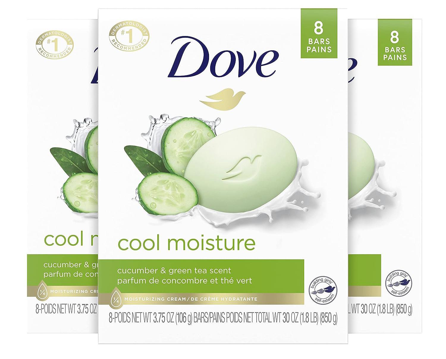 Dove Skin Care Cucumber and Green Tea Beauty Bar 24 Pack for $17.98 Shipped