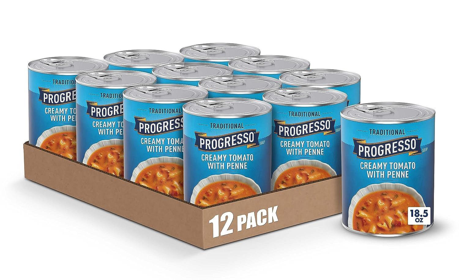 Progresso Traditional Creamy Tomato with Penne Canned Soup 12 Pack for $15.51 Shipped