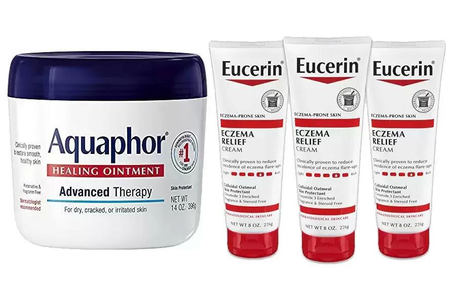 Amazon Aquaphor Nivea and Eucurin Products $10 Off $20