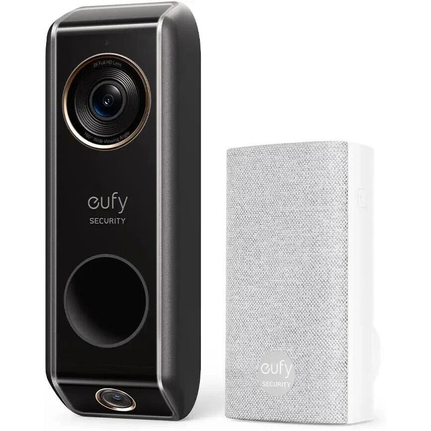 eufy S330 2K Dual Camera Wired Smart Security Video Doorbell with Chime for