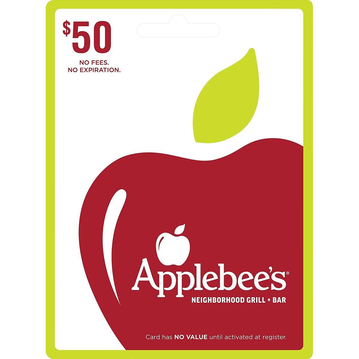 $50 Applebees Discounted Gift Card for $39.50