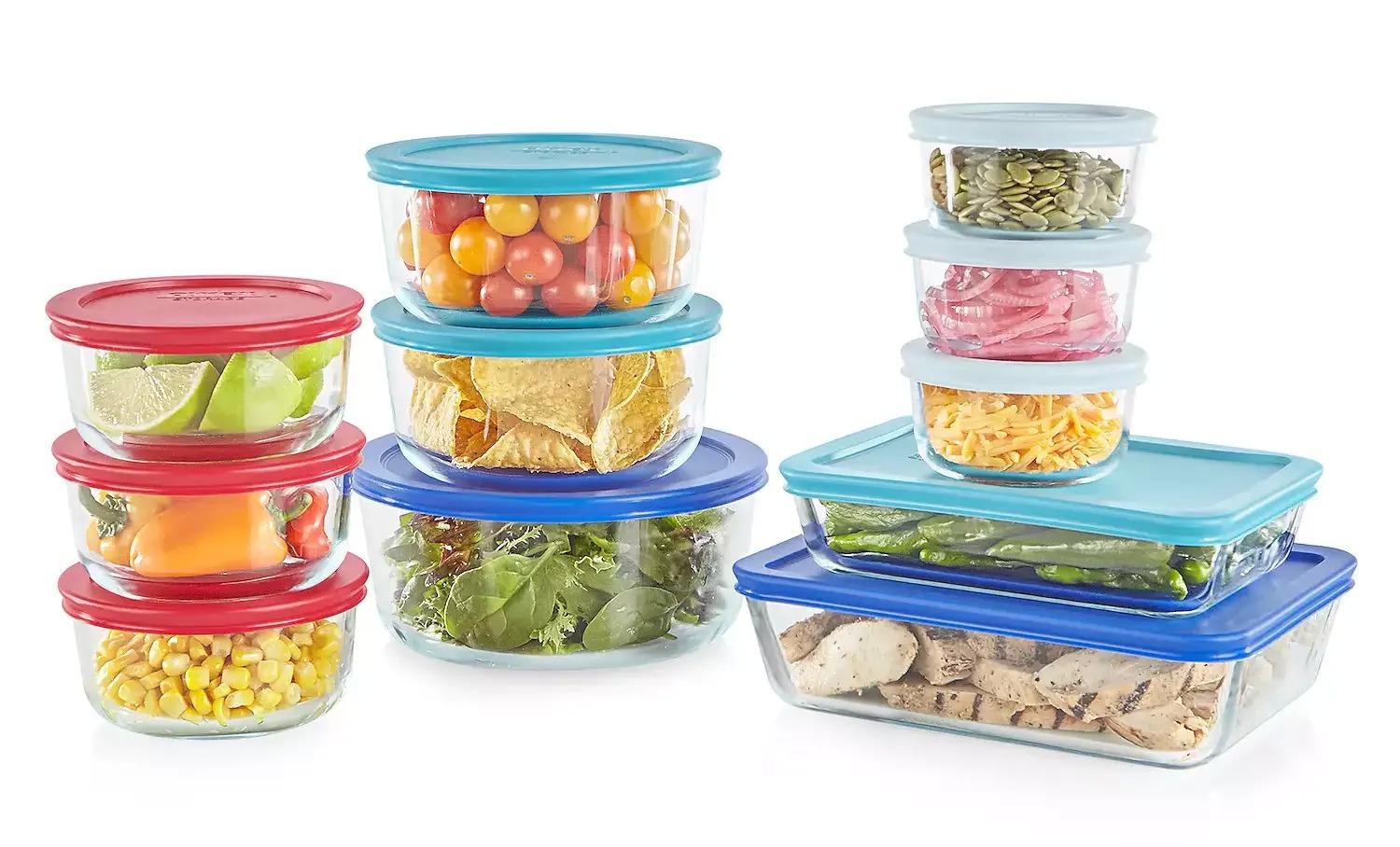 Pyrex 22-piece Glass Food Storage Set for $25.49 Shipped
