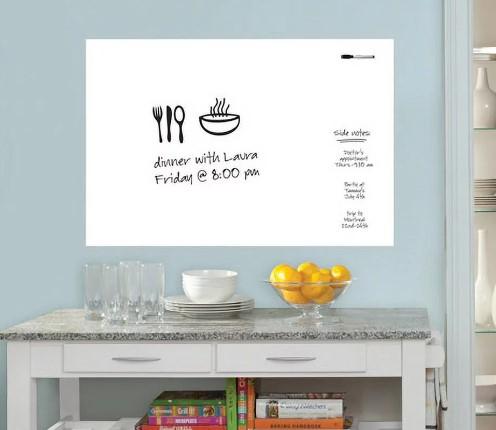 WallPops 24x36 White Message Board Wall Decals for $8