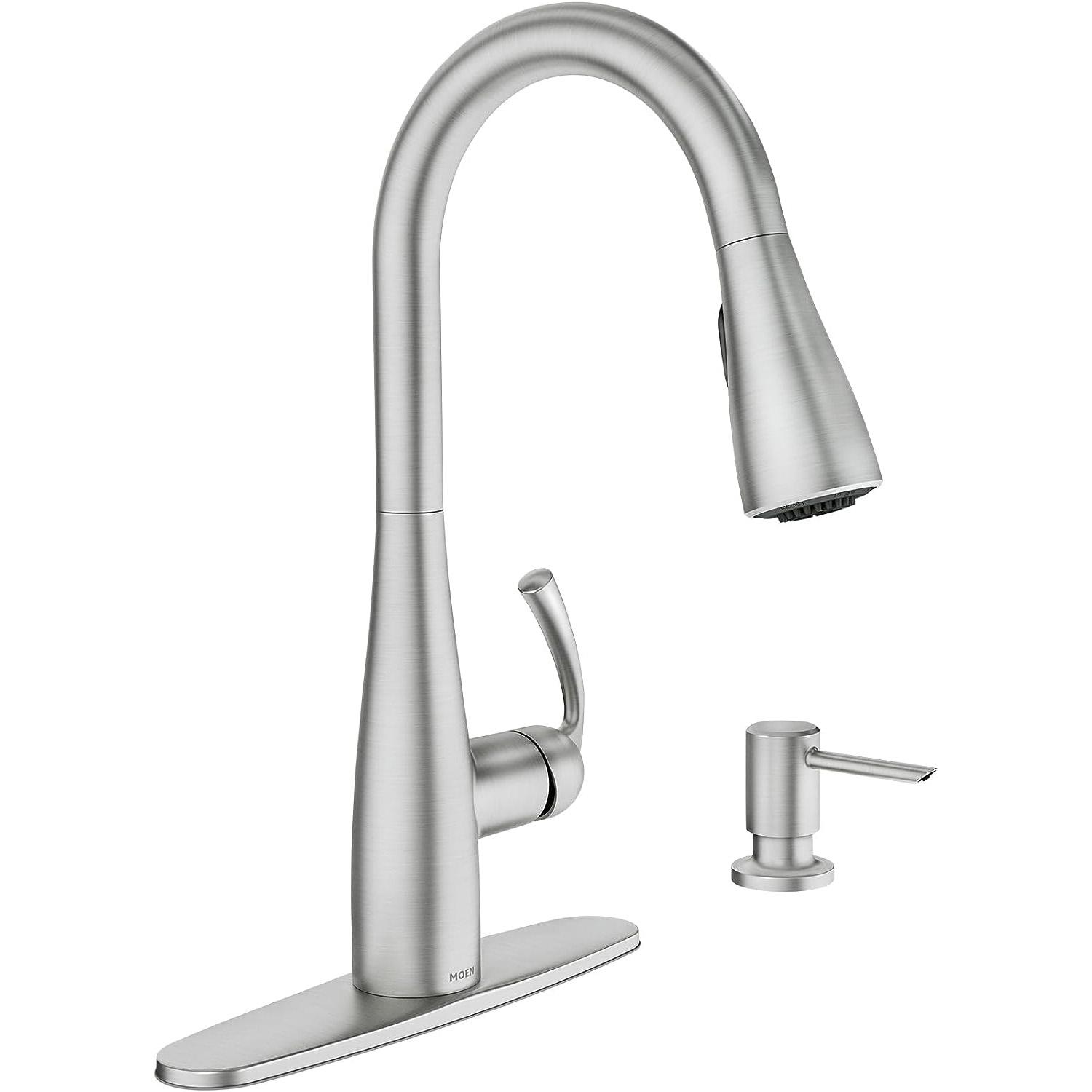 Moen Essie 87014SRS Spot Resist Stainless Pull-down Kitchen Faucet for $99.95 Shipped