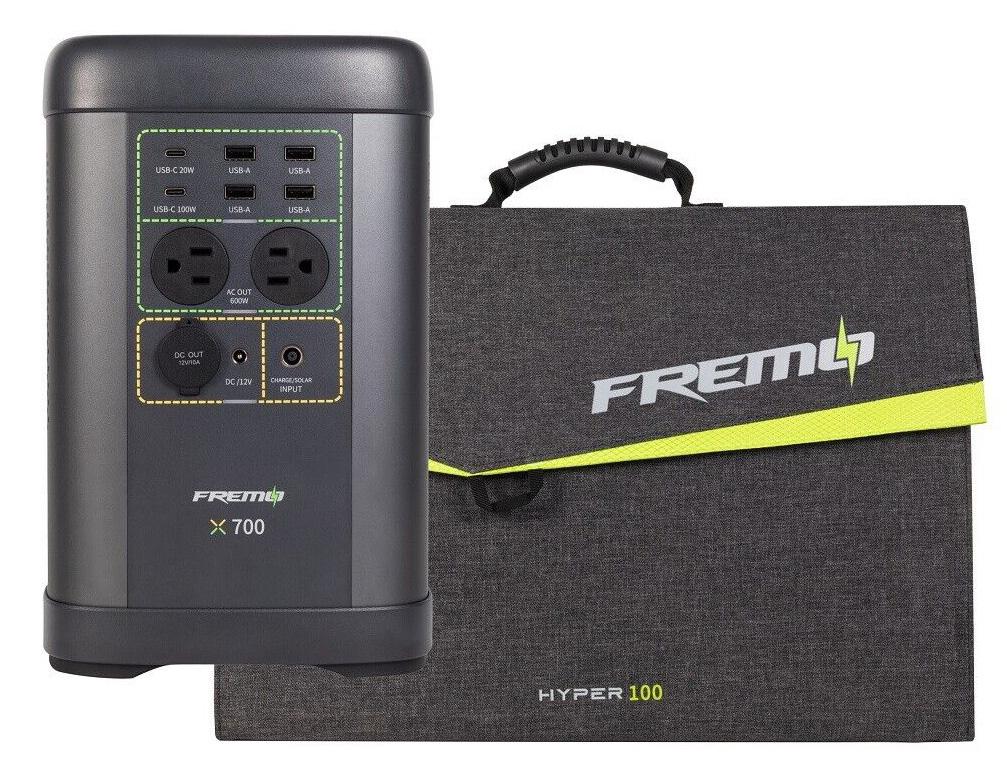 662Wh Fremo Battery Power Station LiFePo4 with Solar Panel for $299.99 Shipped