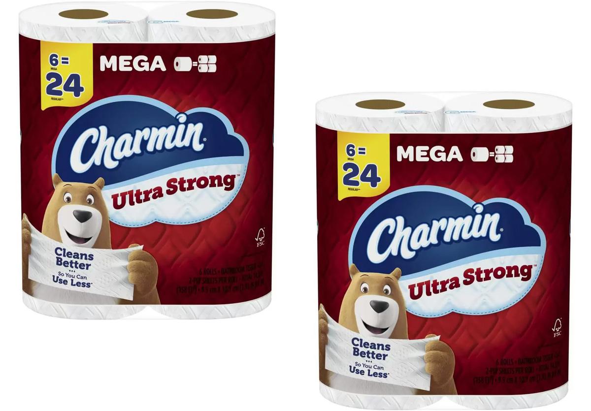 12 Charmin Ultra Strong Mega Rolls Toilet Paper for $10.14 Shipped