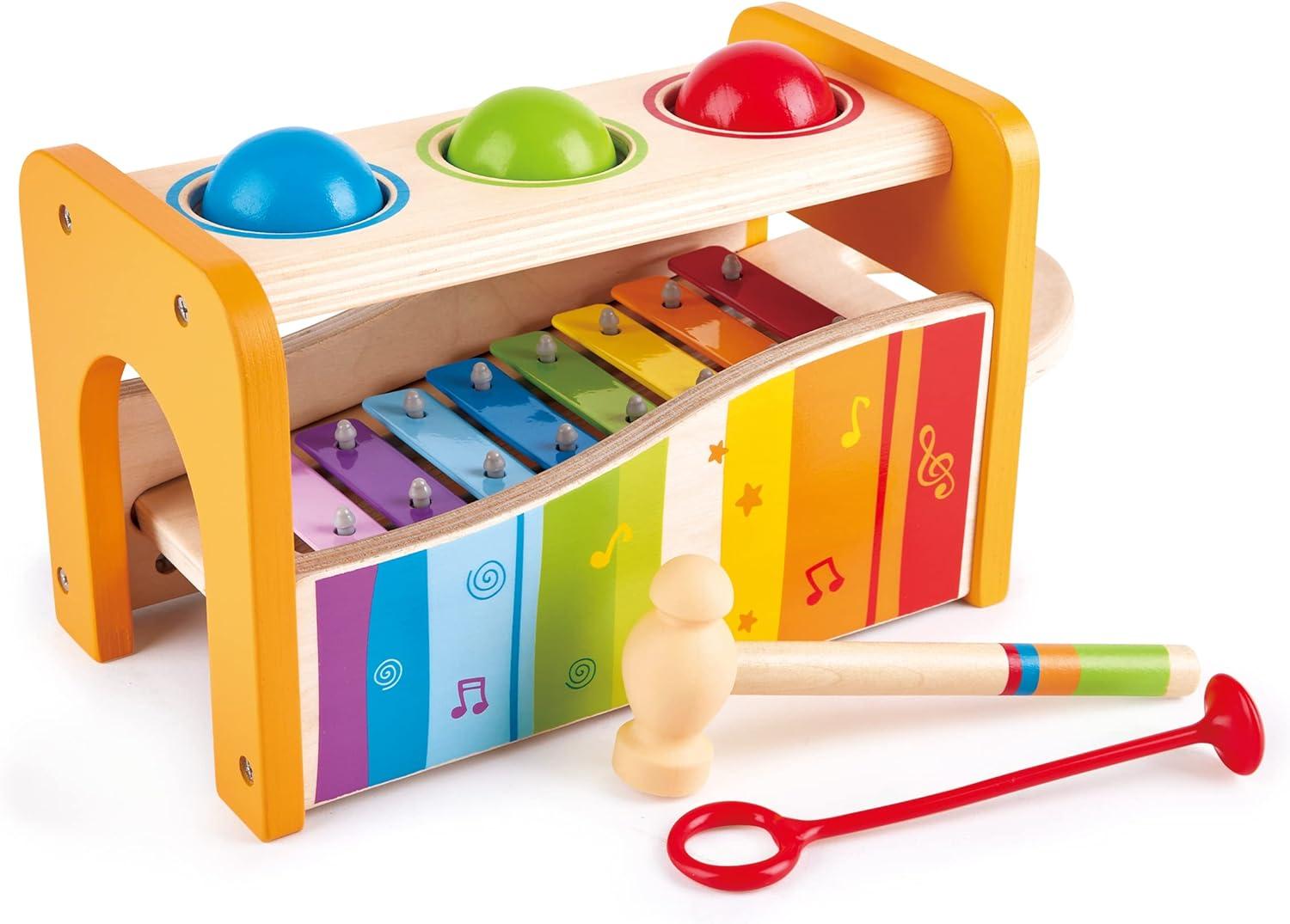 Hape Pound and Tap Bench with Slide Out Xylophone for $12.39