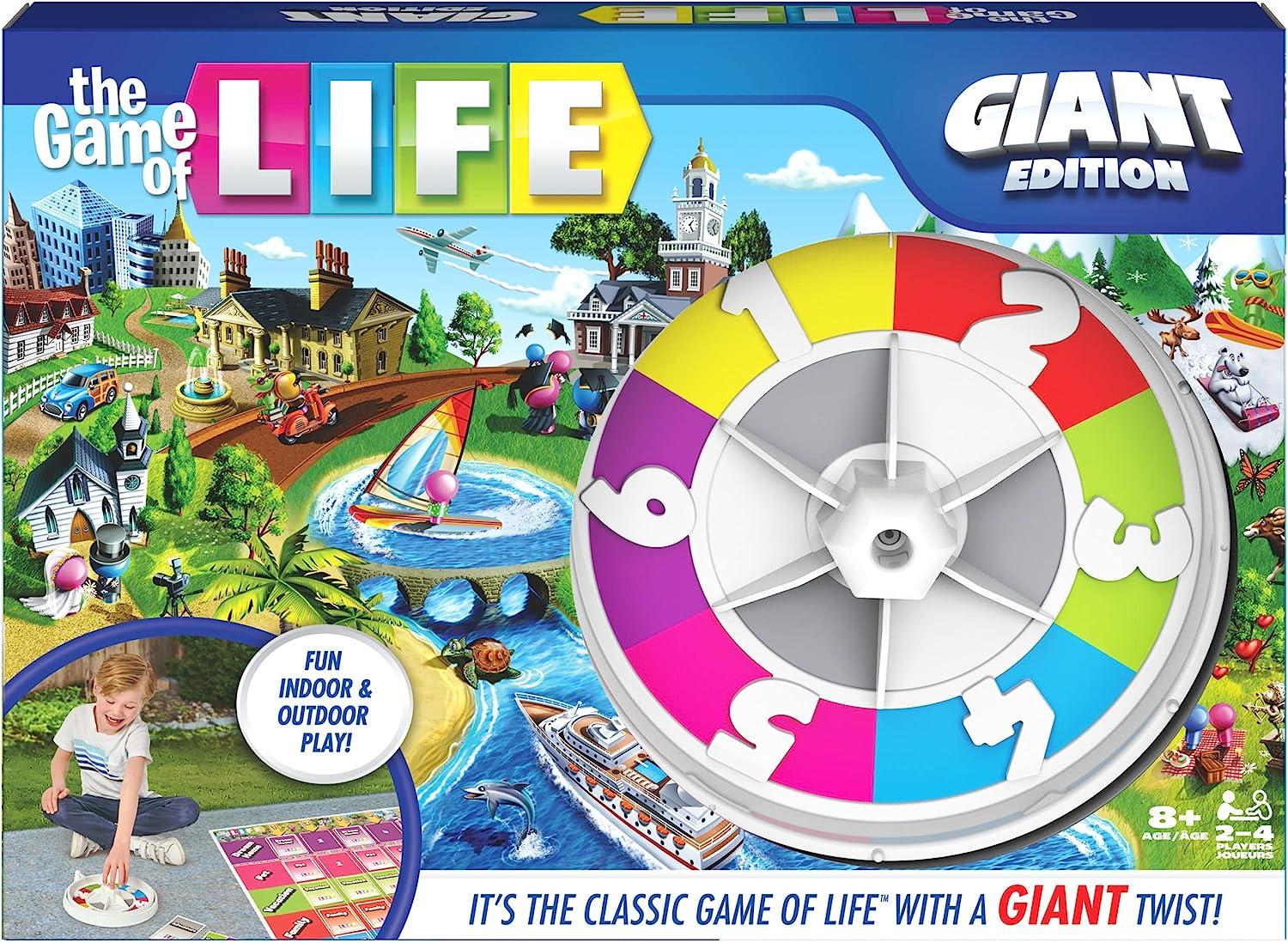 The Game of Life: Giant Edition Family Board Game for $7.29