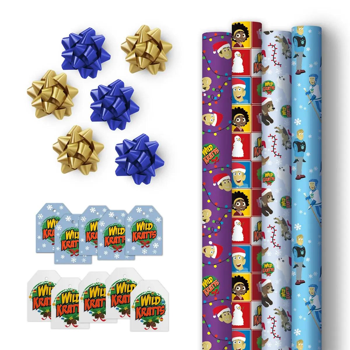 PBS KIDS Wild Kratts Gift Wrap Set for $5