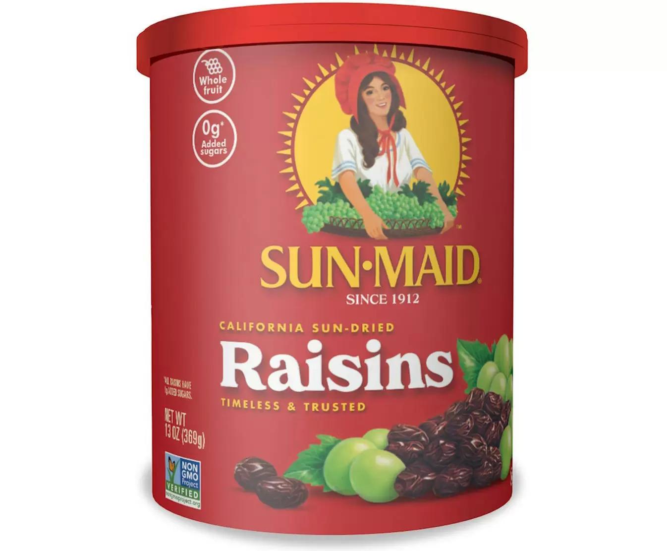 Sun-Maid California Sun-Dried Raisins Resealable Canister for $2.84