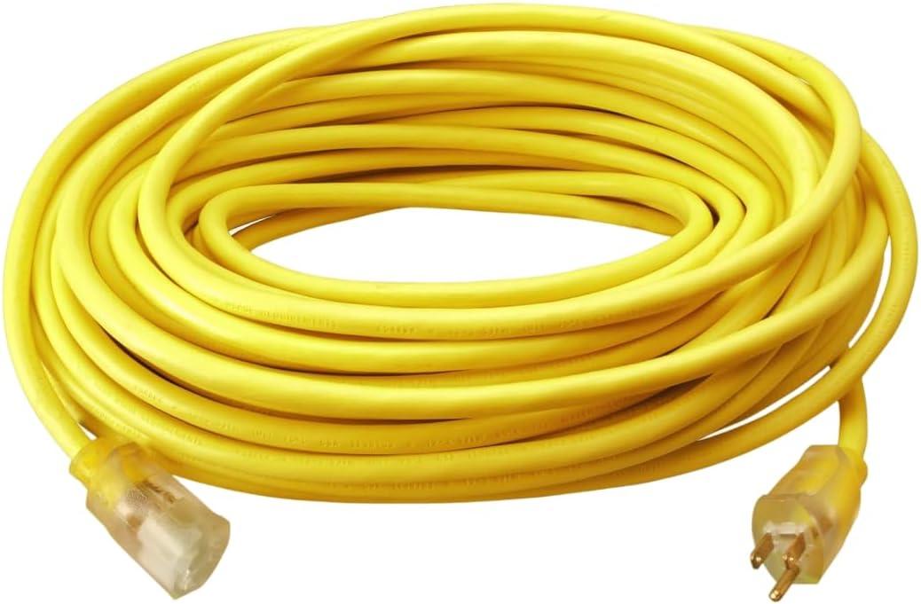 50ft Southwire Outdoor 12/3 SJTW Heavy Duty 3 Prong Extension Cord for $29.60