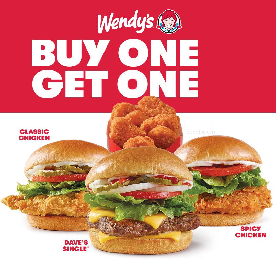 Wendys Daves Classic Chicken Sandwich Buy One Get One Free