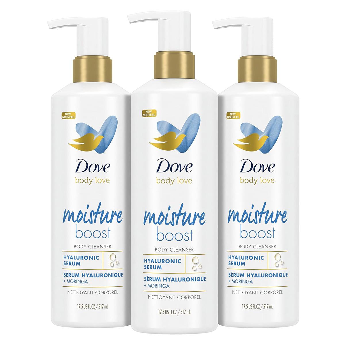 Dove Body Love Moisture Boost Body Cleanser 3 Pack for $10.03