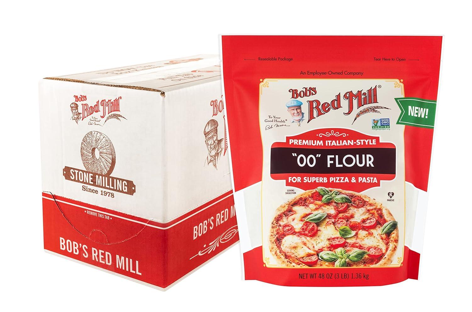Bobs Red Mill Premium Italian-Style 00 Flour 4 Pack for $13.99