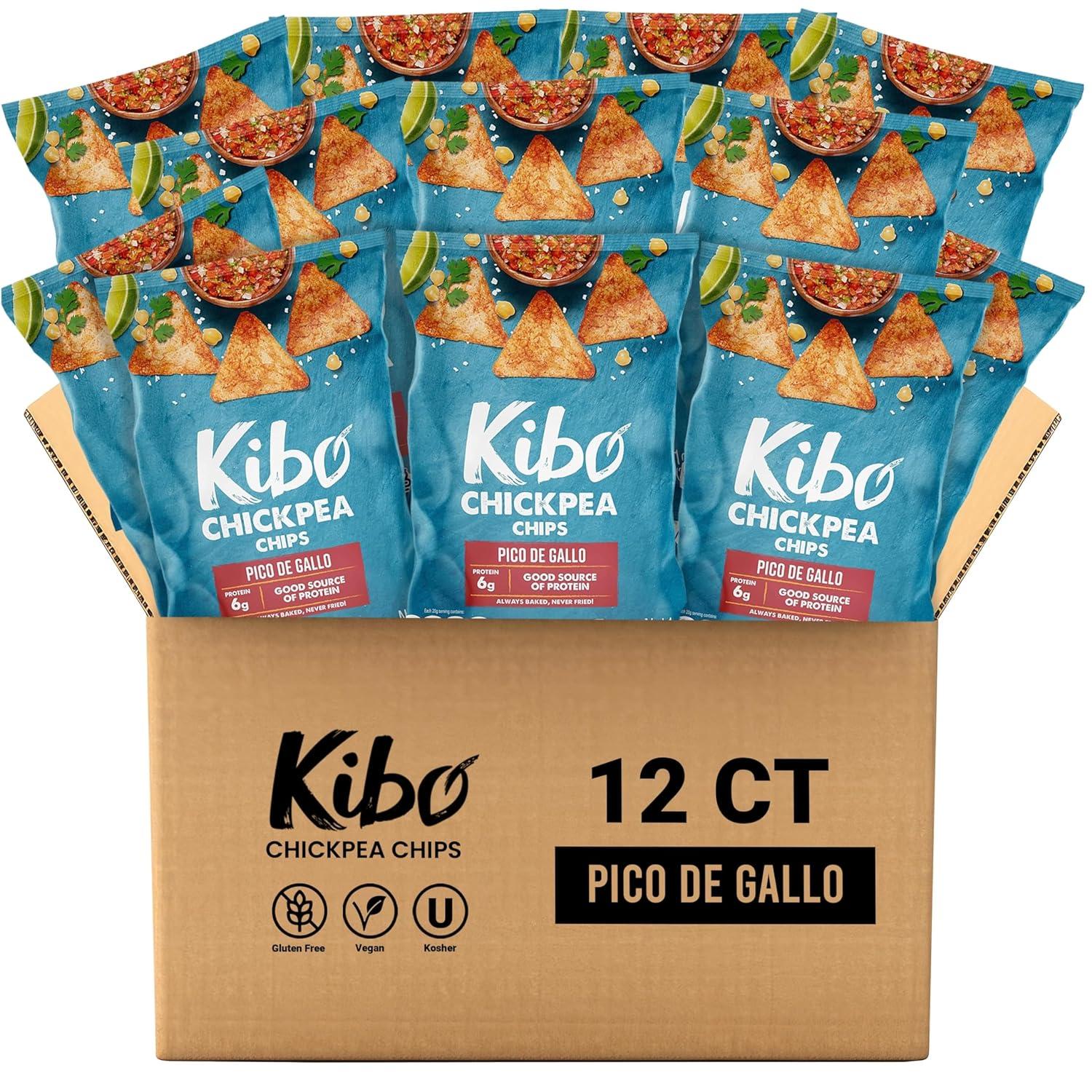 Kibo Chickpea Chips Kosher and Vegan Pico de Gallo 12 Pack for $8.69