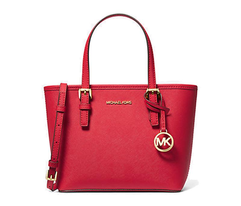 Michael Kors Jet Set Travel Saffiano Leather Top-Zip Tote Bag for $55.20 Shipped