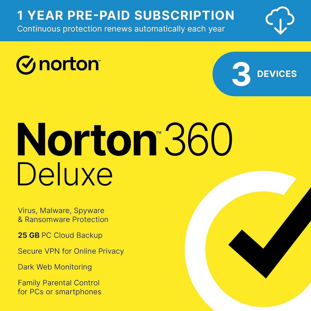 Norton 360 Deluxe 2024 for $14.99