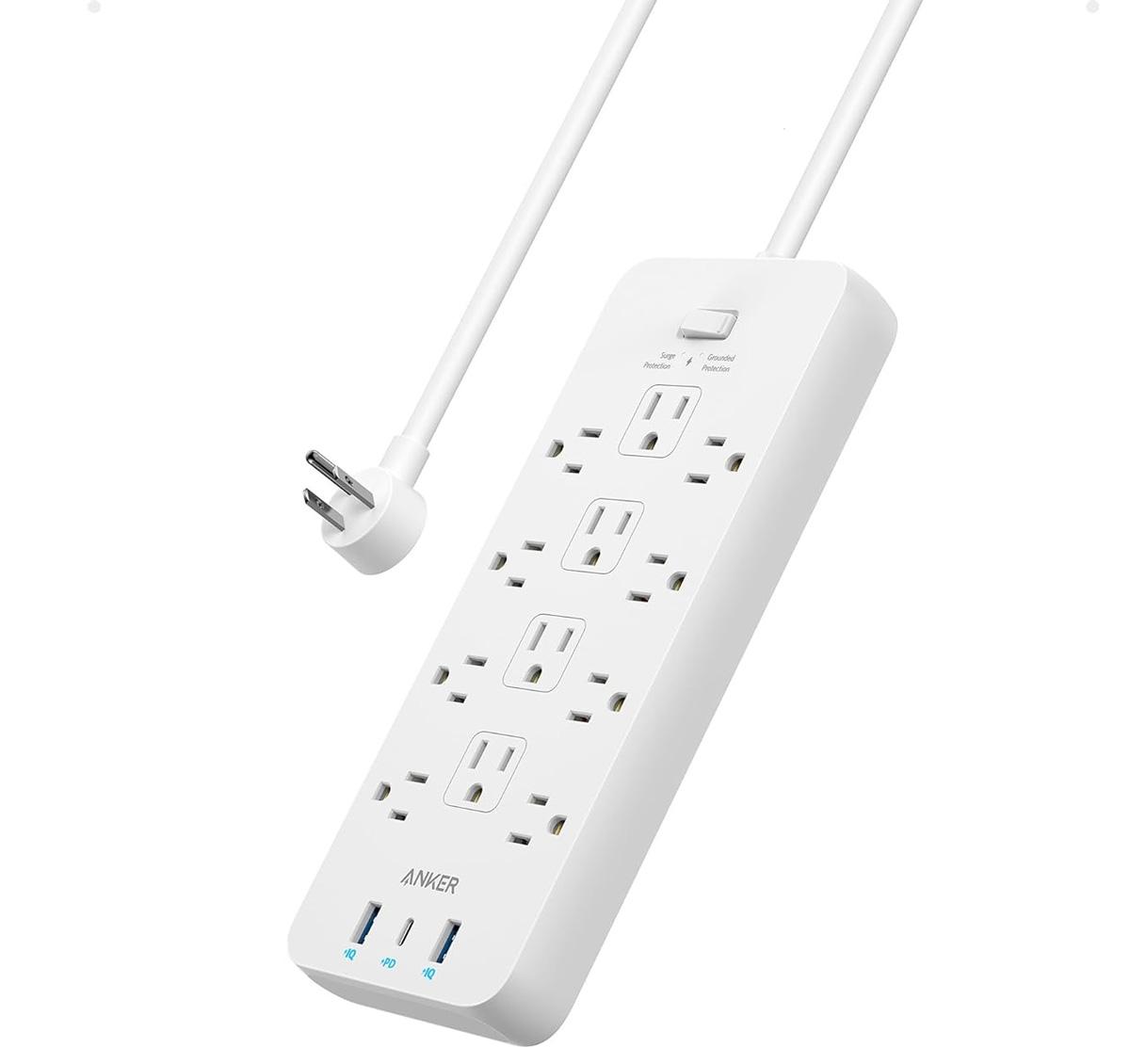 Anker Surge Protector Power Strip with 12 Outlets for $26.99 Shipped