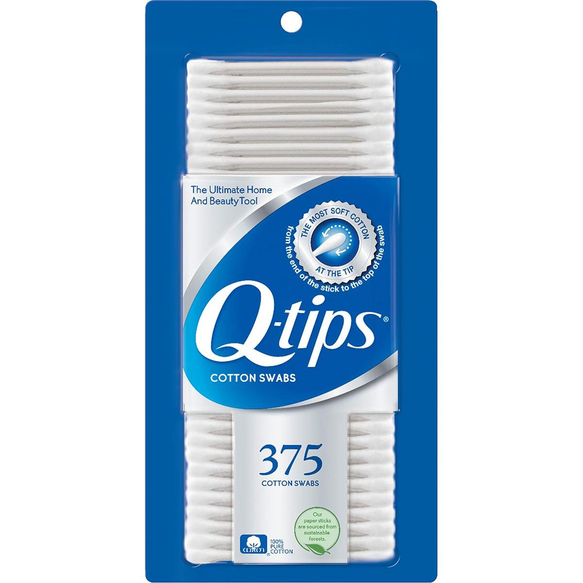 Q-tips Cotton Swabs 375 Pack for $2.88