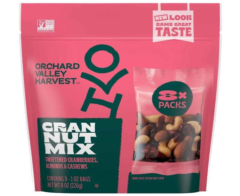 Orchard Valley Harvest Cran Nut Mix 8 Pack for $3.75