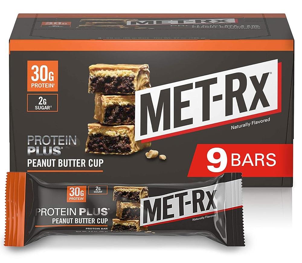 MET-Rx Protein Plus Bar Peanut Butter Cup 9 Pack for $14.72