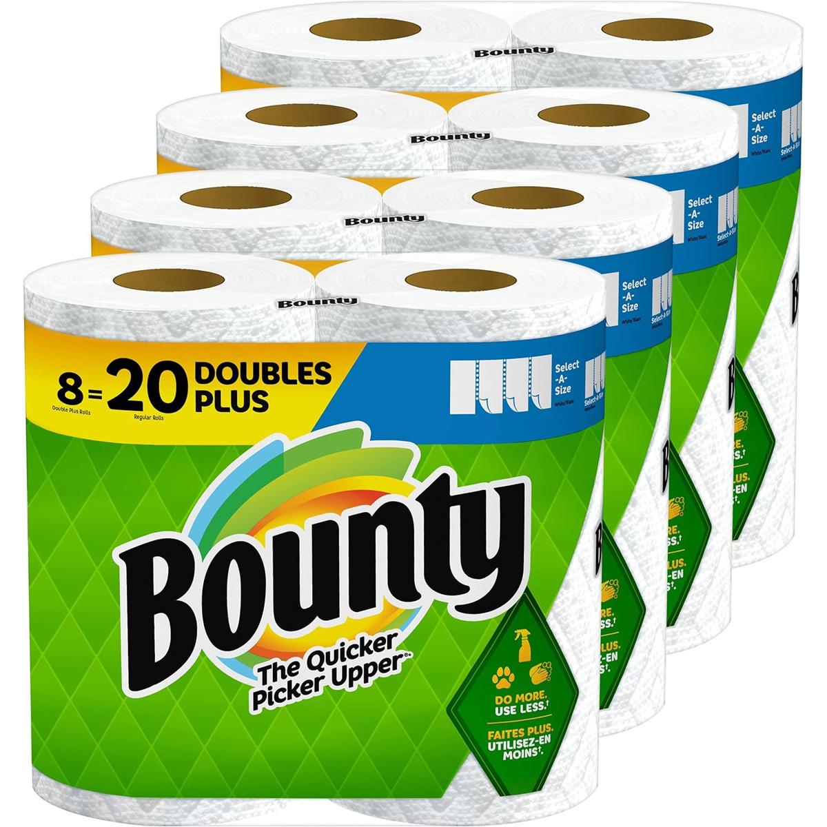 Bounty Double Plus Rolls Paper Towel 24 Pack with $10 Credit for $50.55 Shipped