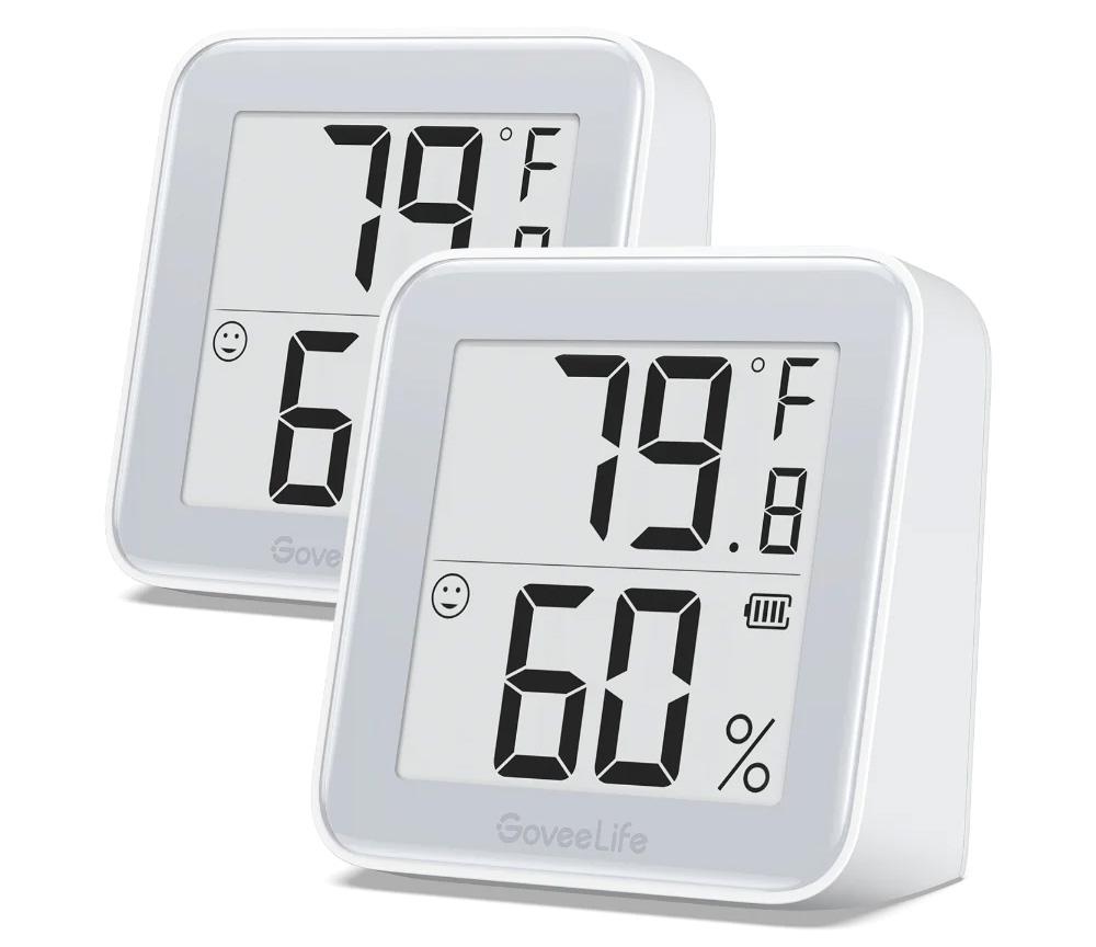 GoveeLife E-Ink Bluetooth Smart Thermo-Hygrometer 2s 2 Pack for $18.99 Shipped