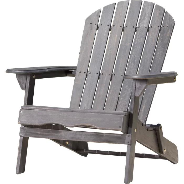 Highland Dunes Kalicki Solid Acacia Wood Folding Adirondack Chair for $57.99 Shipped