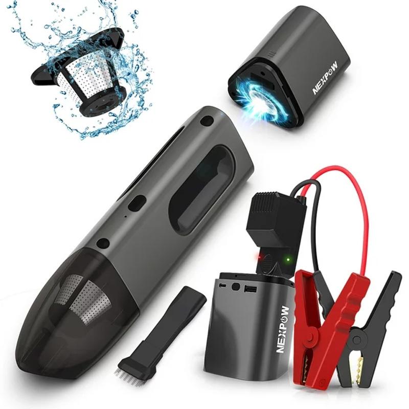Nexpow Handheld Vacuum and Battery Jump Starter for $25.99