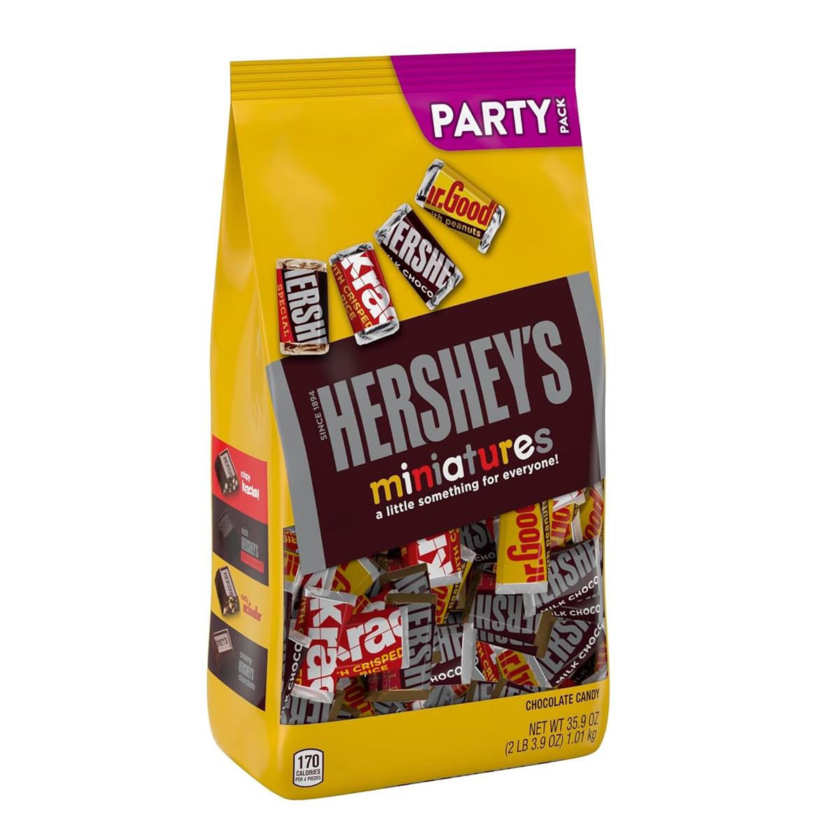 Hersheys Miniatures Assorted Chocolate Candy Party Pack for $9.68