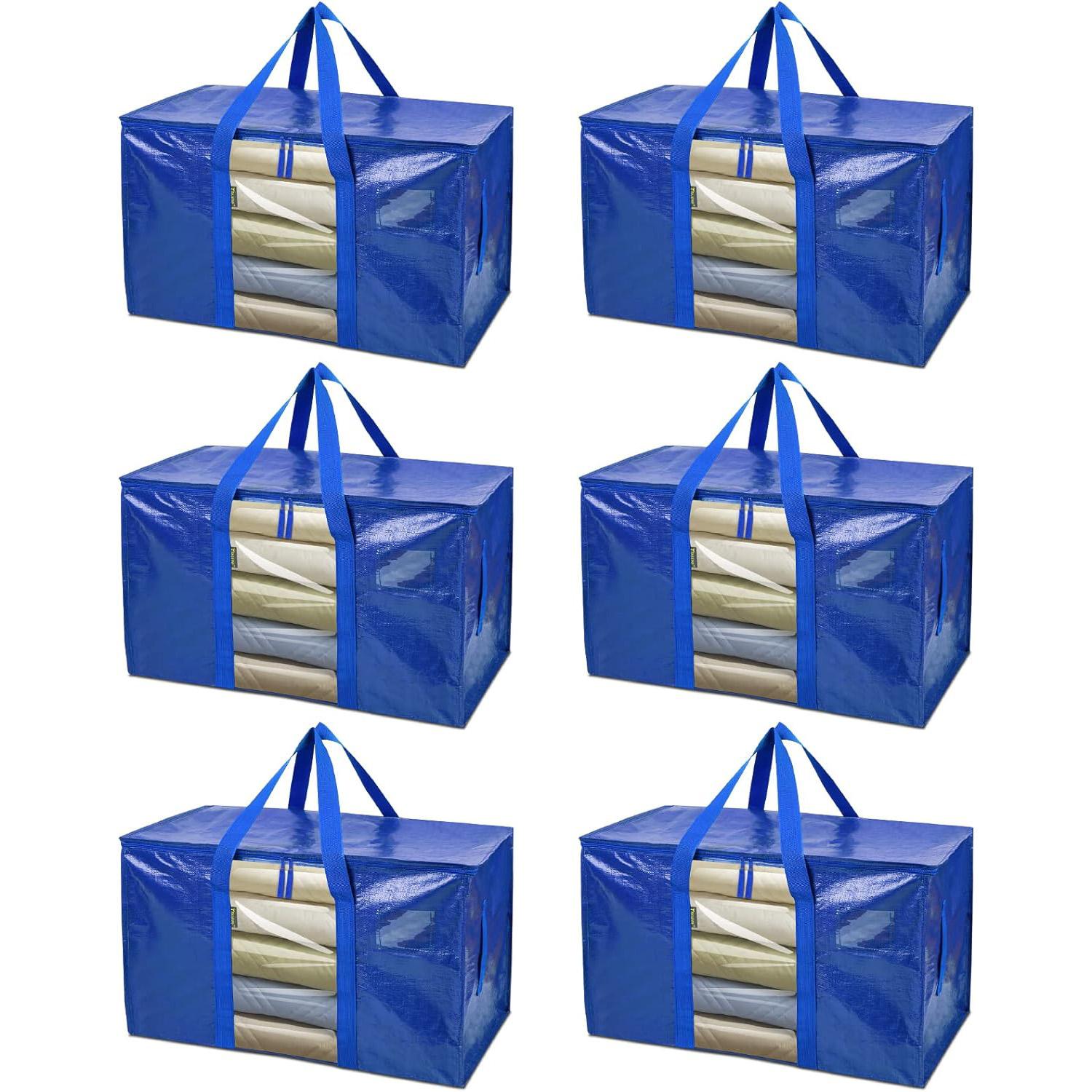 Oversized Moving Bags with Reinforced Handles 6 Pack for $11.99