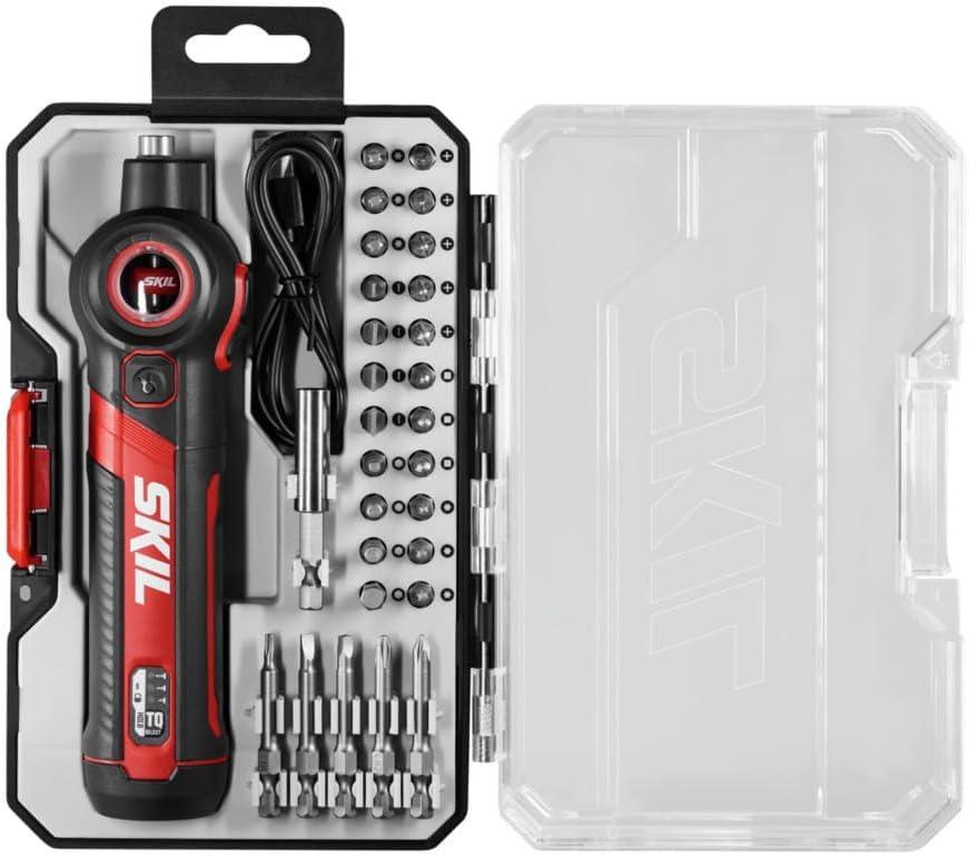 SKIL Twist 2.0 Rechargeable 4V Screwdriver with Pivoting Head for $29