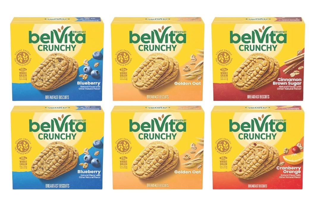 belVita Breakfast Biscuits Variety Pack 6 Boxes for $13.58