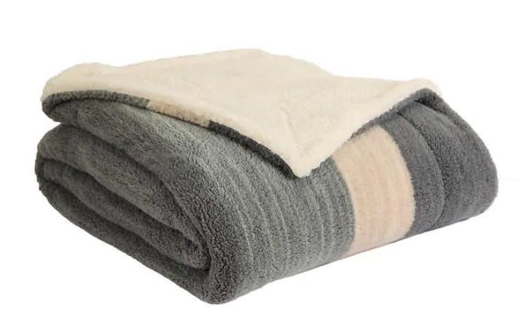 Life Comfort Reversible Sherpa Fleece Blanket for $9.97 Shipped