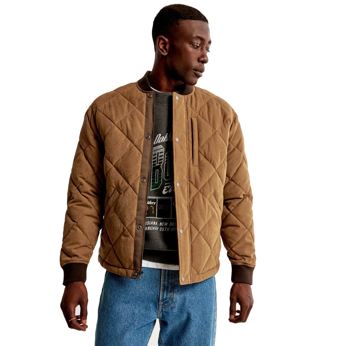 Abercrombie and Fitch Mens Quilted Liner Jacket for $46.74