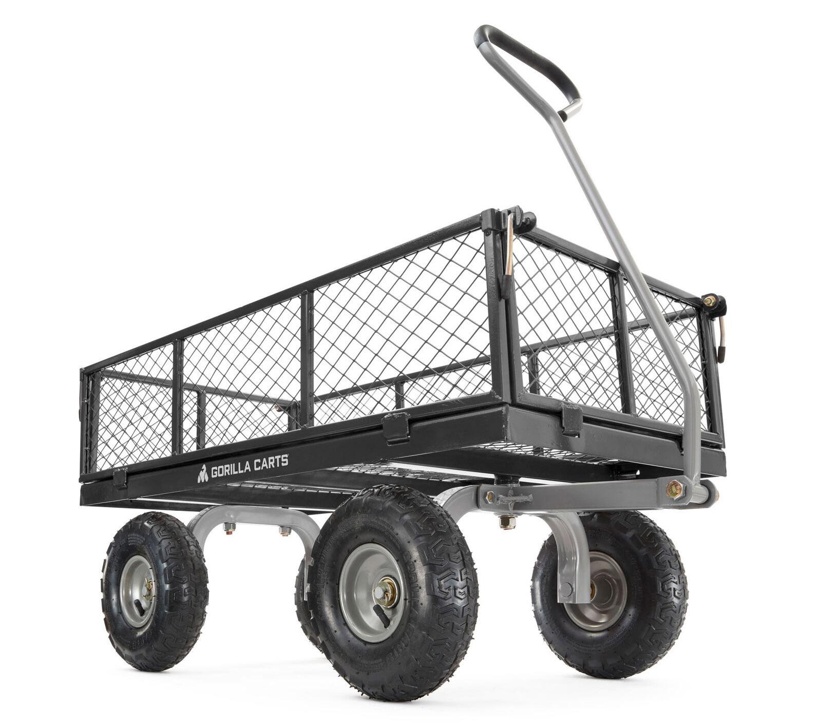 Gorilla Carts Steel Utility Cart Garden Beach Wagon for $104.99 Shipped