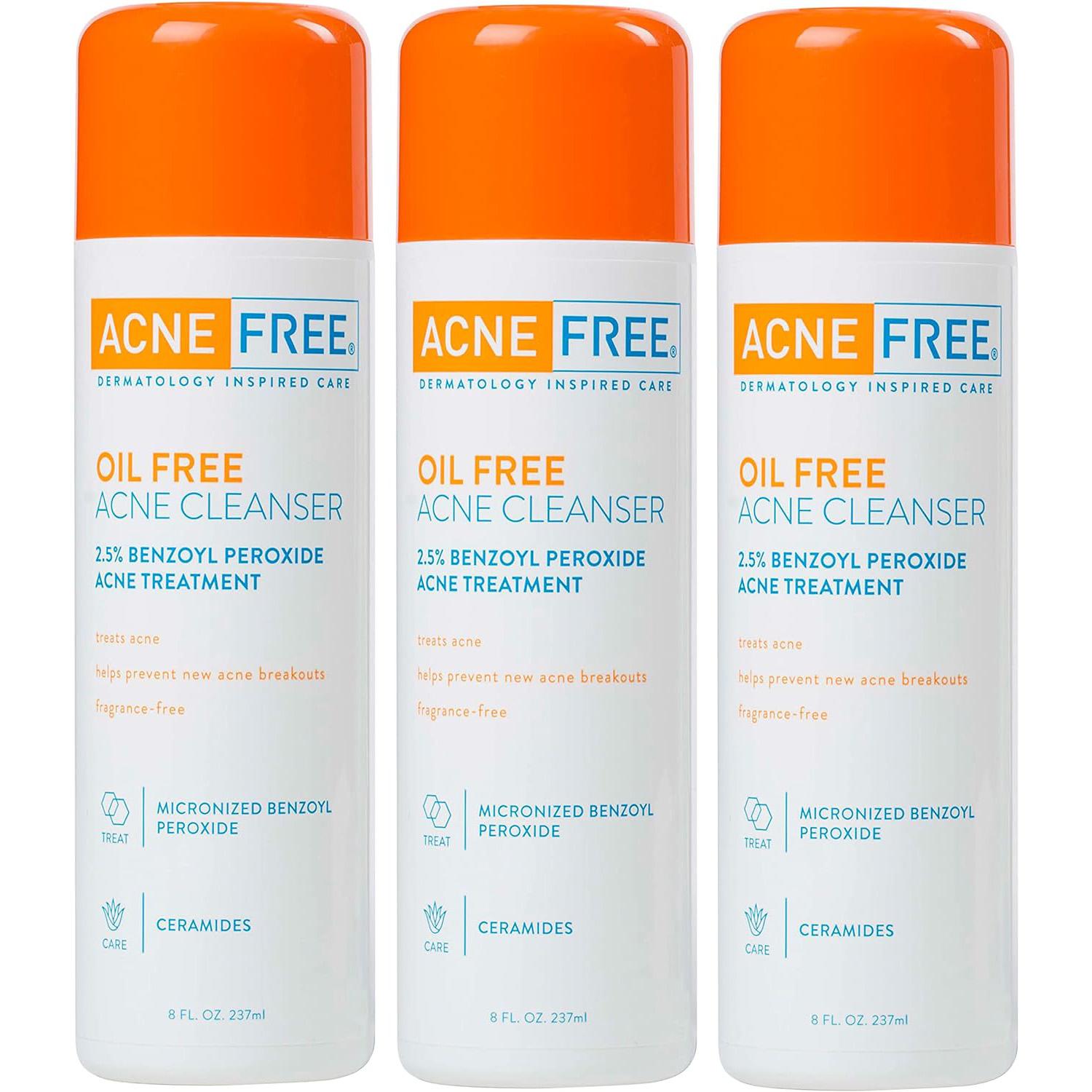 AcneFree Benzoyl Peroxide Acne Cleanser for $10.48 Shipped