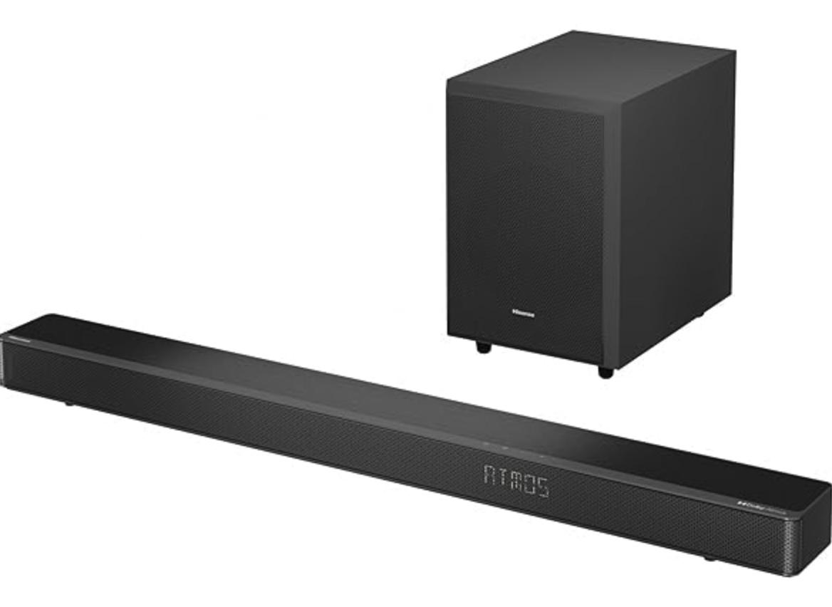 Hisense 440W 3.1.2Ch Dolby Atmos Soundsystem with Subwoofer for $159.99