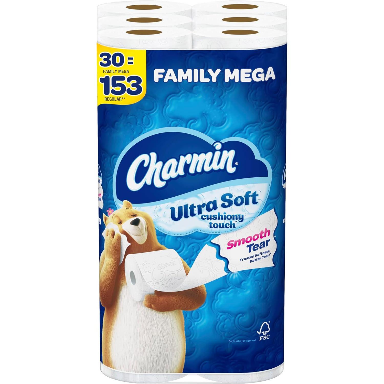 Charmin Family Mega Rolls Toilet Paper 60 Pack for $65.68 Shipped