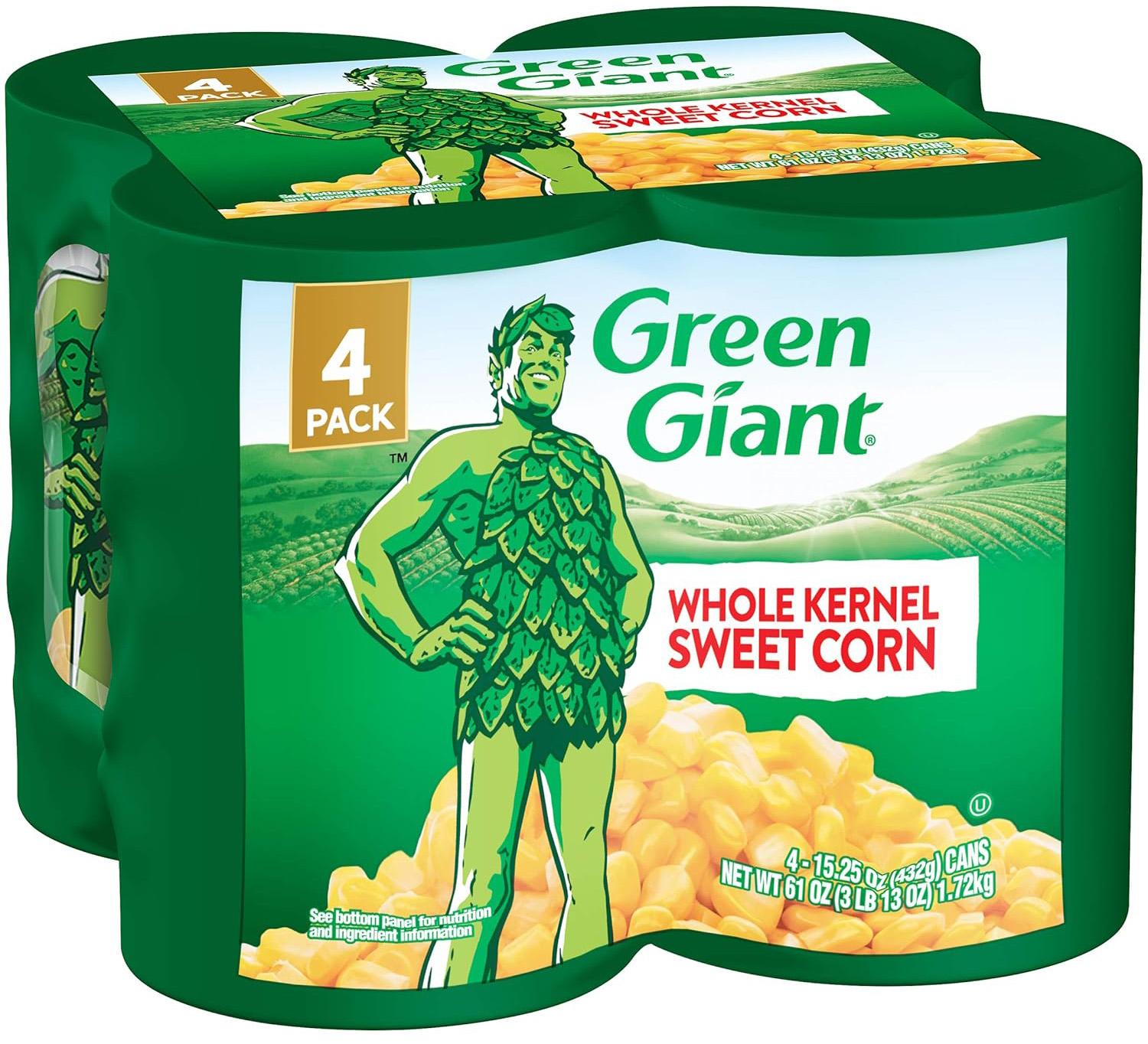 Green Giant Whole Kernel Sweet Corn 4 Pack for $3.80