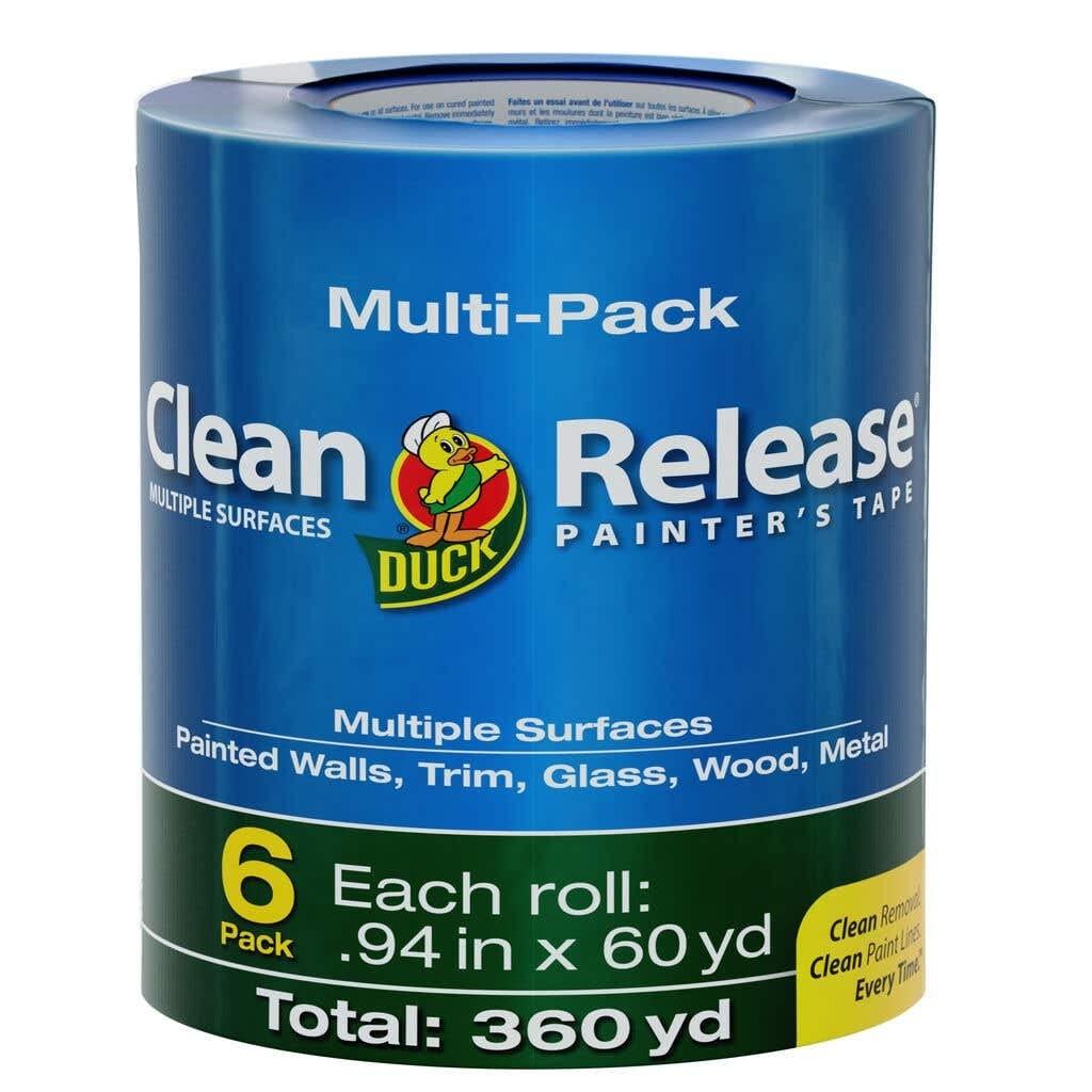 Duck Clean Release Blue Painters Tape 6 Rolls for $8.07