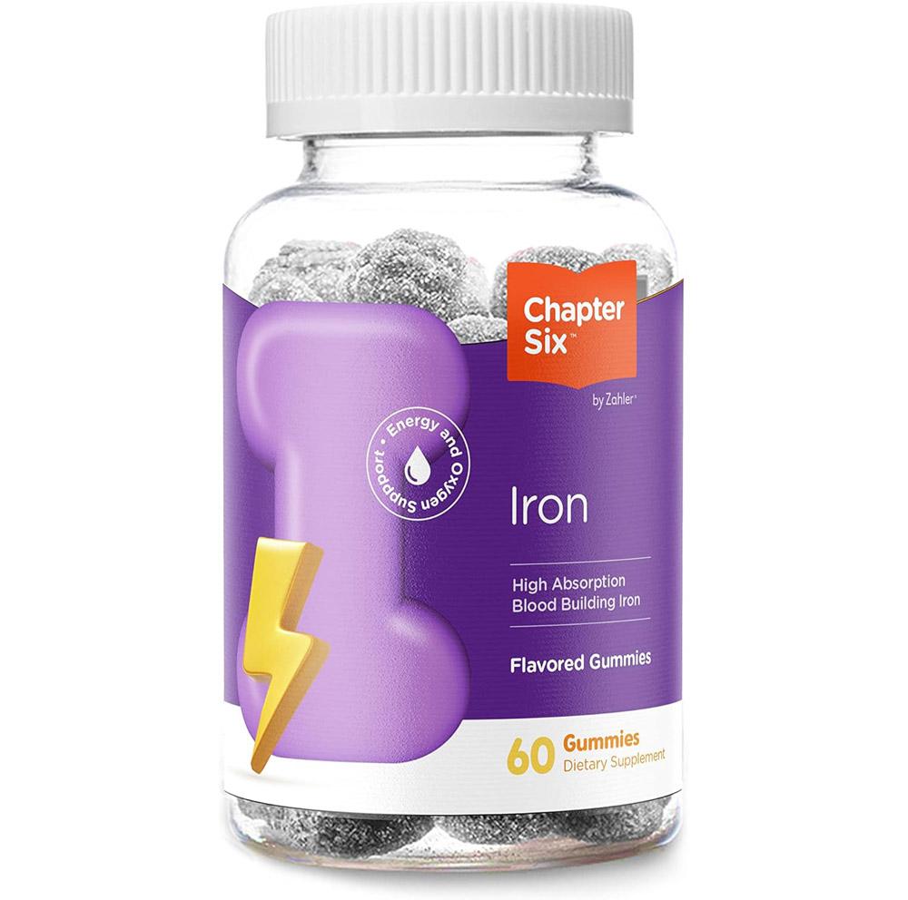 Chapter Six Iron Gummies Supplement with Vitamin C 60 Pack for $3.57 Shipped