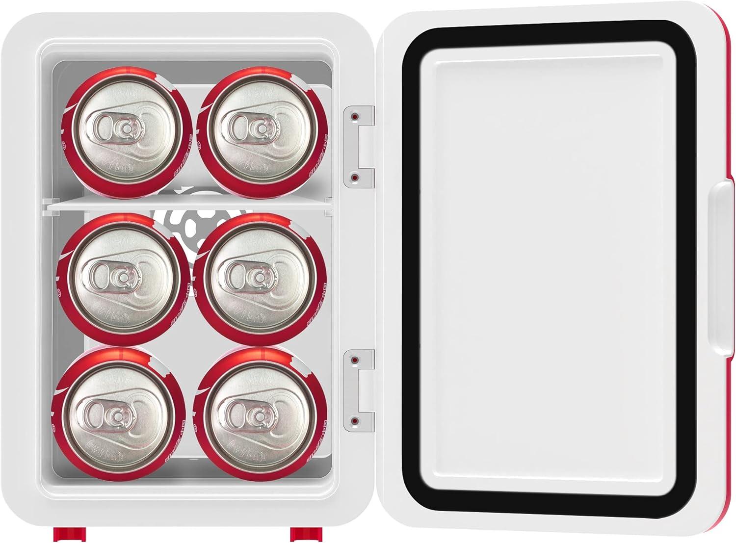 Budweiser Mini Portable Compact Personal Fridge Cooler for $16.24