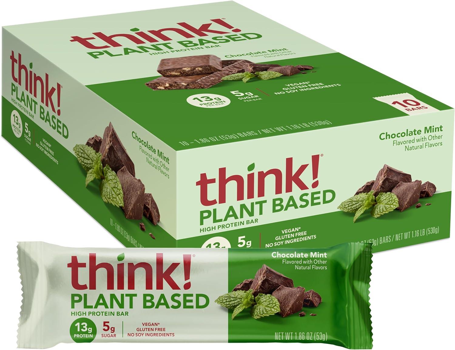 Think Vegan Plant Based High Protein Bars 10 Pack for $8.97