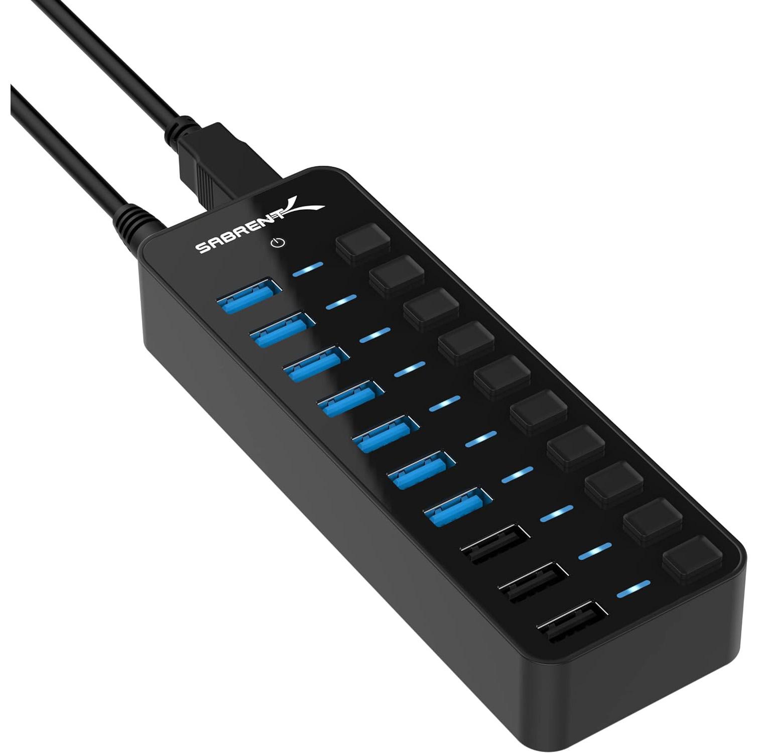Sabrent 60W 10 Port USB 3.0 Hub for $36.95 Shipped