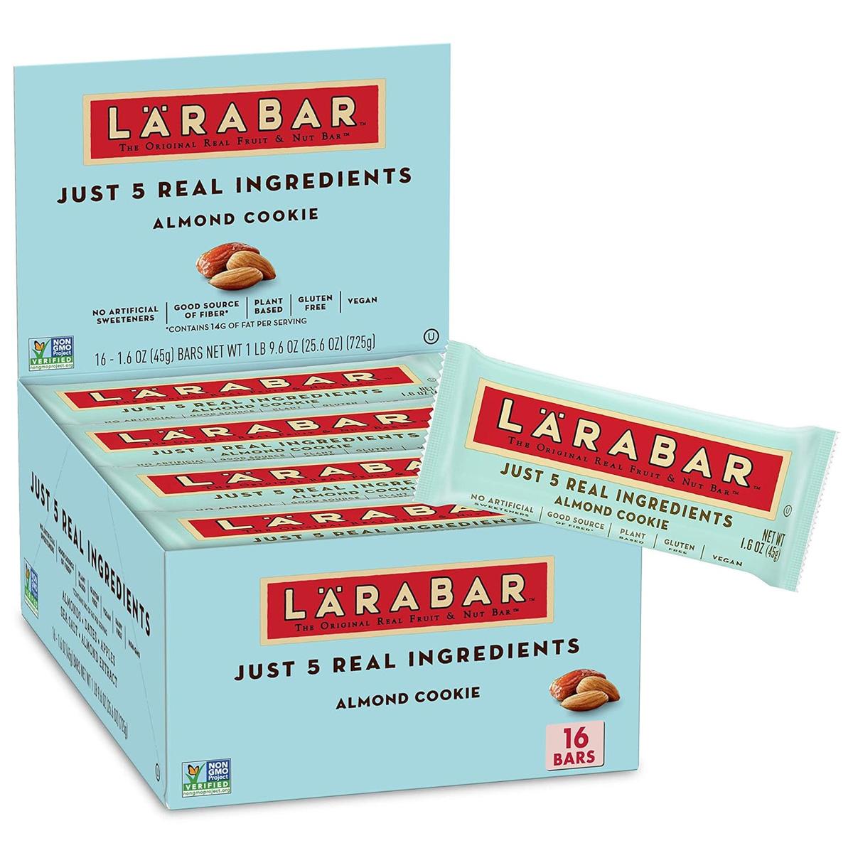Larabar Almond Cookie Vegan Fruits and Nut Bars 16 Pack for $14.82
